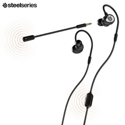 赛睿（SteelSeries） 突圣骑tusq入耳式 游戏耳机 挂耳式 电竞耳机 黑色 官方标配